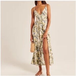 Abercrombie button - through maxi dress size large